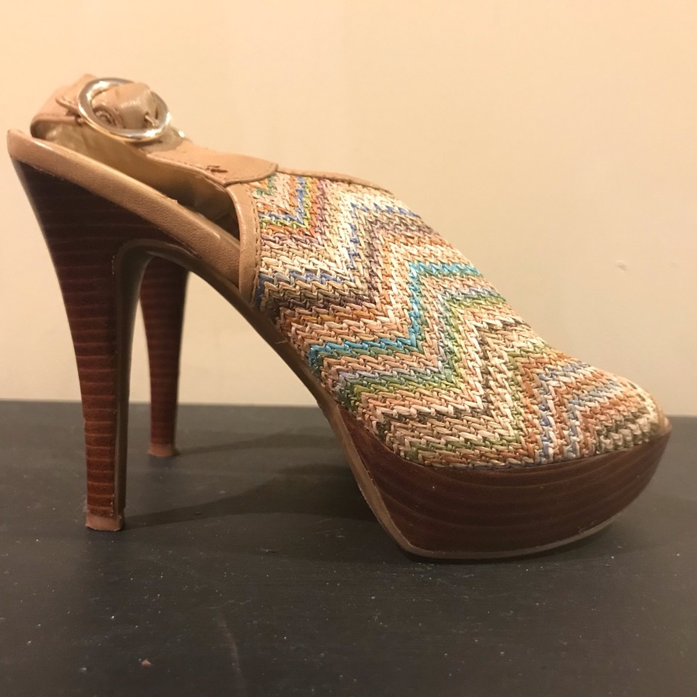 Nine West Peep-toe Slingback High-heeled Sandals